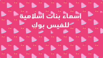 اسماء فيس بوك بنات اسلامية