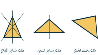 ما عدد محاور التماثل في المثلث المتطابق الاضلاع