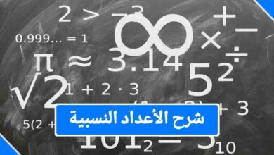 أمثلة على الأعداد النسبية