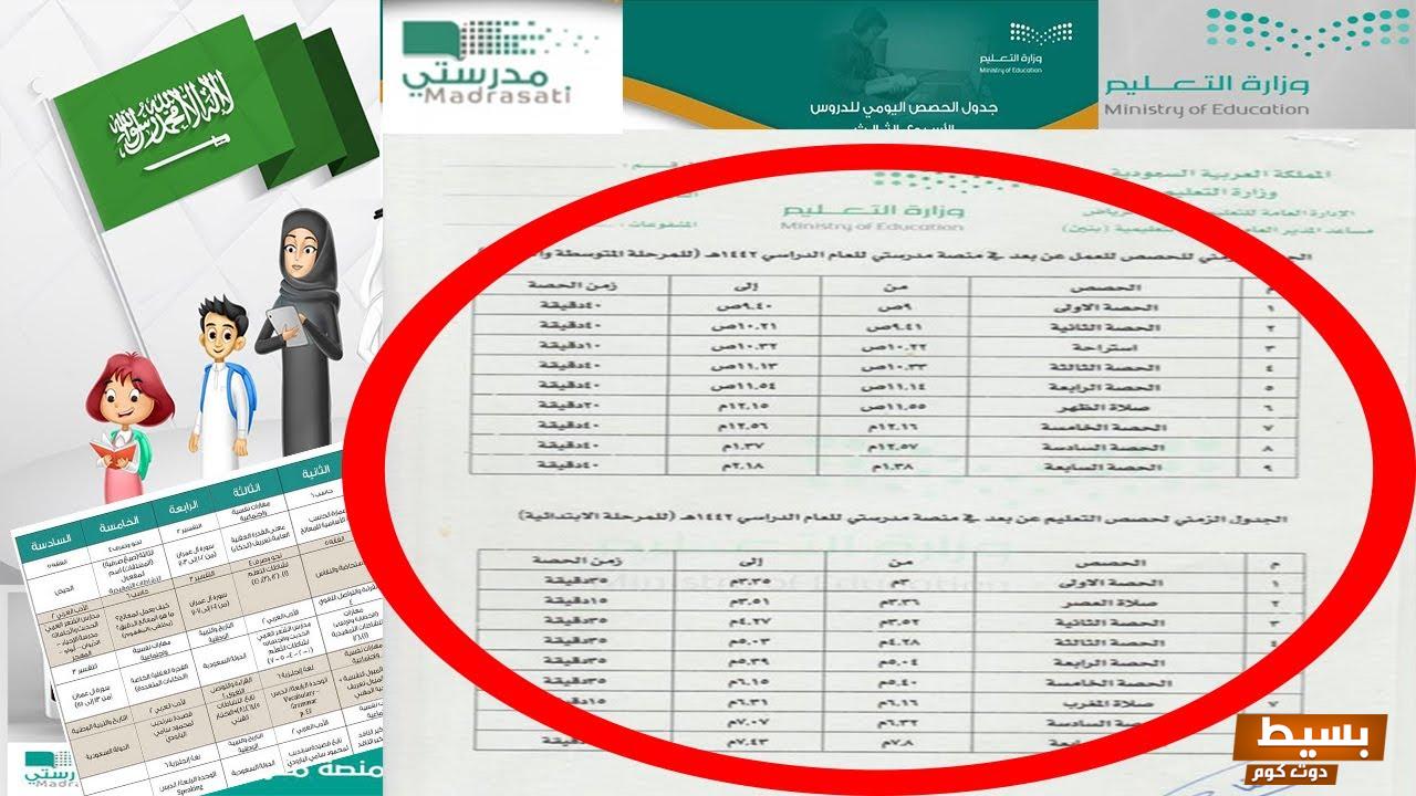 كم مدة الحصة الدراسية في منصة مدرستي